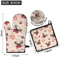 thumbnail image 6 of Pug and Donut Kitchen Oven Mitt and Pot Holder Sets 2 Pcs for Baking, Cooking and Grilling, Heat Resistant Up To 392 °F, 6 of 7