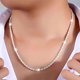 thumbnail image 3 of Collares y colgantes de 24 pulgadas para mujer y hombre. Hermoso collar de plata 925 con cadena de cuerda de 4 mm y colgante. Joyería decorativa de alta calidad, ideal para llevar contigo., 3 of 9