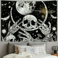 thumbnail image 2 of Orinice  Skull Moon Tapestry Mushroom Butterfly Tapestry Evil Eye Stars Black and White Boho Tapestries for Bedroom Living Room Dorm  50x40inch, 2 of 6