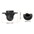 thumbnail image 2 of Unique Bargains Camping Chair Foot 18mm Tubing Dia Stool Feet Replacement, Black 4 Pack, 2 of 6