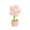 Pink, variant on XYKA Mini Flower Night Light Cute Atmosphere Bedside Lamp Creative Desktop Decoration with Portable Reading Table Lamp for Kids Children Girls Bedroom