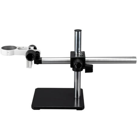 AmScope Heavy-duty Single Arm Boom Stand with 75mm Focusing Rack