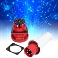 thumbnail image 4 of 5 Pin 3 Phase Power Connector, 380-415V 63A  Conductivity Tight Connection PA66 Shell Industrial Plug Socket  for Outdoor Camps for Construction Sites, 4 of 7