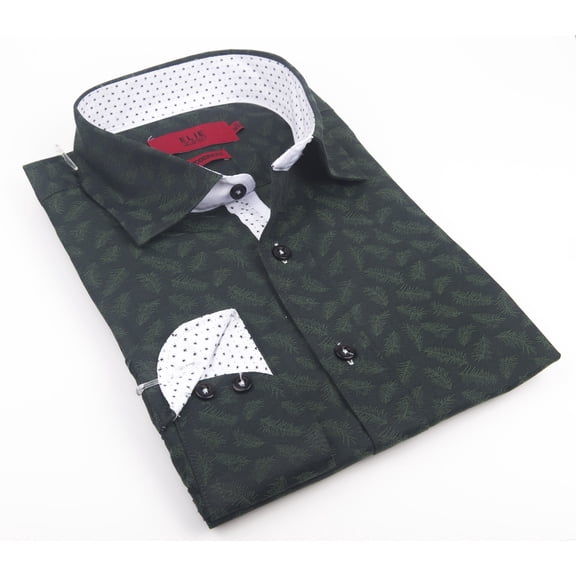 Elie Balleh Hunter Solid Textured Premium Boys Button Down Shirt