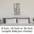 thumbnail image 2 of Life Began In A Garden Tall Gardening Hobby Love Plants Wall Decals for Walls Peel and Stick wall art murals Black Large 36 Inch, 2 of 2