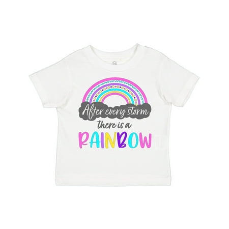 

Inktastic After Every Storm There is a Rainbow Gift Toddler Boy or Toddler Girl T-Shirt
