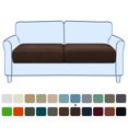 thumbnail image 1 of CHOK 2024 Housse de Coussin de Siège Extensible à Texture en Grille (3 Pcs Kaki), 1 of 5