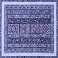 thumbnail image 1 of Ahgly Company Indoor Square Abstract Blue Modern Area Rugs, 5' Square, 1 of 4