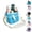 Light Blue, variant on Family Size 4 Compartment Insulated Drink Bag, 4 Slot Tumbler Carrier with Removable Divider & Adjustable Strap, Water Bottle & Coffee Holder Tote for Hiking, Sports, Travel and Daily Outings(Pink)