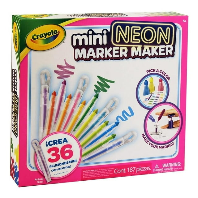 Mini Neón Crayola Marker Maker 187 Piezas
