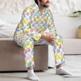 thumbnail image 7 of Uemuo Colorful Rubber Duck Pattern 2-Piece Loungewear Set - Men’s Soft Sleepwear, Cozy Winter PJs, Comfy Sleep Set-Small, 7 of 7