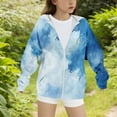 thumbnail image 4 of Fleece Zip Up Hoodies for Teen Girl Boy Trendy Tie Dye Gradient Sweatshirt with Hood Long Sleeve Warm Pullover Top With Pockets, 4 of 5