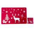thumbnail image 1 of Set de Sets de Table de Noël 6 Pvc Compatible avec Table à Manger Facile à Nettoyer Tapis d'Isolation Thermique, 1 of 5