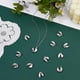 thumbnail image 5 of 12 amuletos de galletas de la fortuna de latón, chapados en platino auténtico, colgante de galleta de platino, 5 of 6