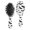 Halloween Black Pumpkin Cutout Silhouette, variant on Halloween Cartoon Multi Element Pattern Brush, Detangling Hair Brush,Air Cushion Hair Comb, Smooth Handle Gifts for Wet Dry Hair Styling