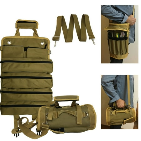 

Hardware Tool Roll Bag Folding Storage Multifunctional Large Capacity Roll Bag Easy To Carry Car Hanging Bag Essential Tools