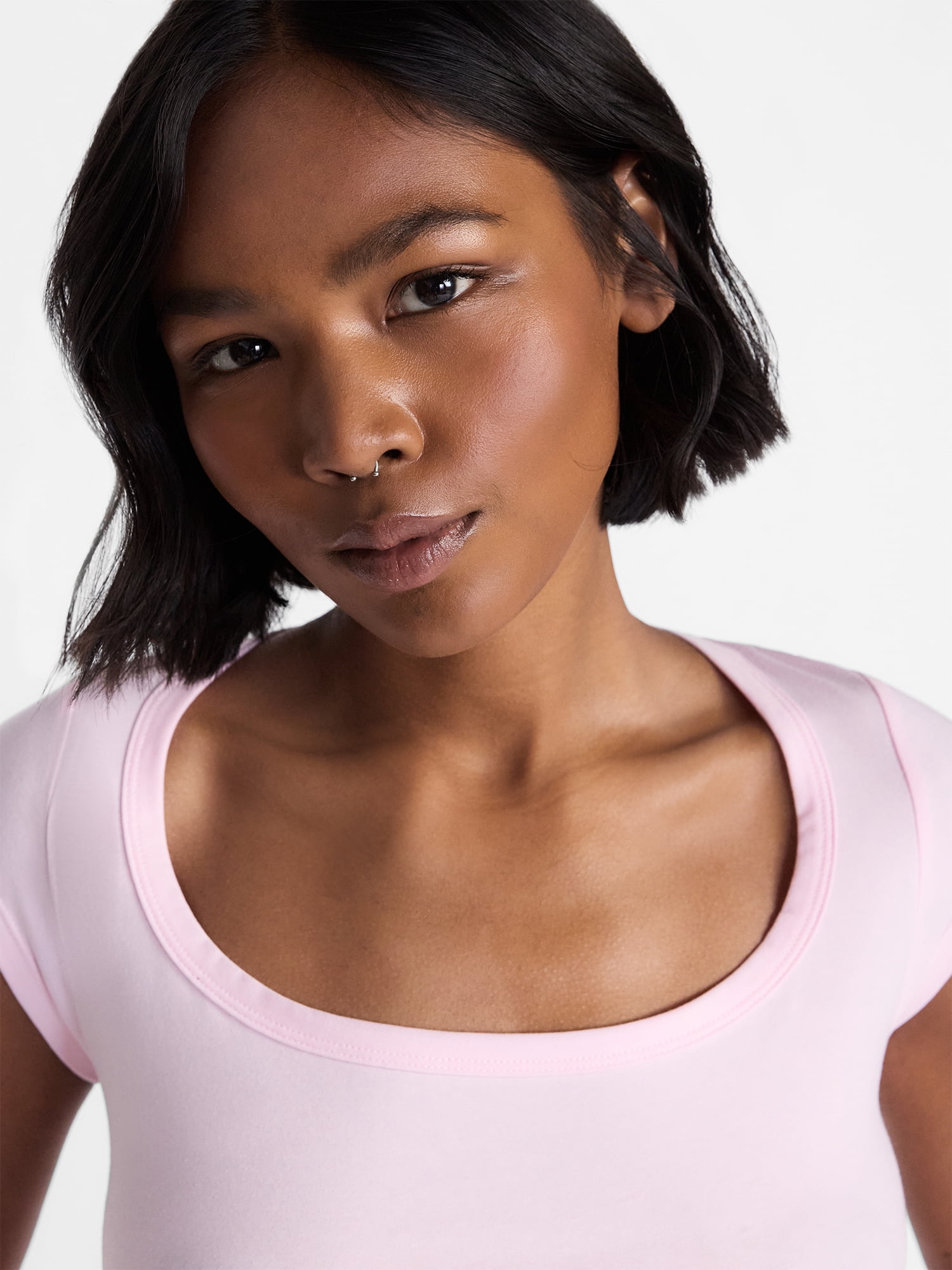 No Boundaries Cloud Core Sleepwear Scoop Neck Top, Women's XXS-3X
