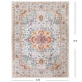 thumbnail image 7 of ARJINCUTE Boho Low Pile Orange-Red Vintage Area Rugs 6' x 9', Non-Slips Soft Touch, Machine Washable, 7 of 7