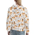 thumbnail image 7 of Wukai Cute Dog Print Womens Hoodies Fleece Sweatshirts Long Sleeve Sweaters Pullover Fall Outfits Winter Clothes-Large, 7 of 7