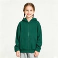 thumbnail image 2 of Girls Classic Long Sleeve Zip Up Hoodie, Kids Lightweight Hooded Jacket, Size 4-18, 2 of 4