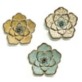thumbnail image 2 of Stratton Home Decor Métal Rustique Fleur Mur Ensemble, Multicolore (6 Pack), 2 of 11