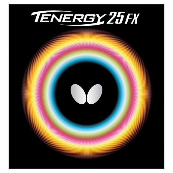 Butterfly Table Tennis Rubber - Tenergy 25 FX 1.7 Black