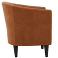 thumbnail image 3 of Fox Hill Trading Windsor 17.5" Polyester Fabric Club Chair in Burnt Orange, 3 of 4