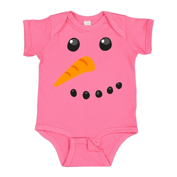 Inktastic Snowman Face Boys or Girls Baby Bodysuit