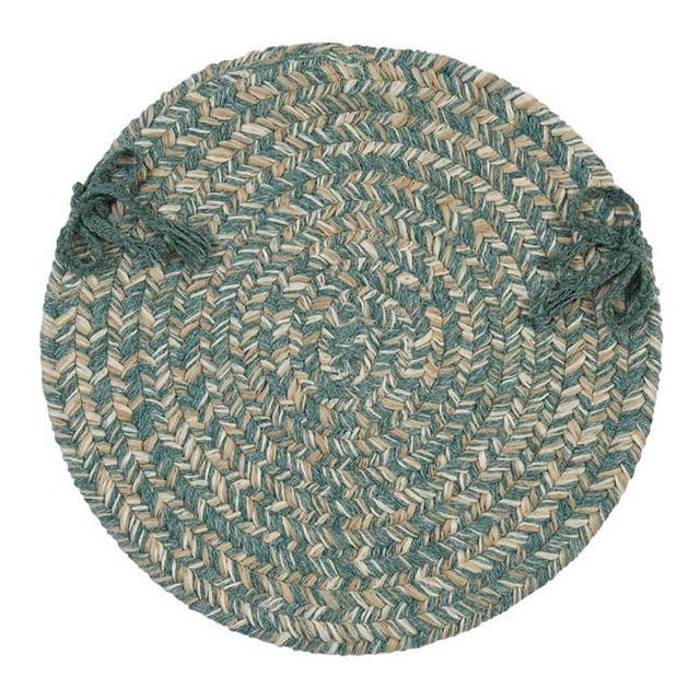 Colonial Mills TE49R132X132 11 ft. Tremont Braided Round Rug, Teal