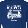 thumbnail image 4 of Inktastic Proud Military Nephew Red Friday Long Sleeve Youth T-Shirt, 4 of 5