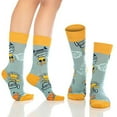 thumbnail image 3 of BAMBOOVEN Men & Women Fun Dress Socks,Colorful Funny Novelty Cotton Socks (Medium,Coffee,6 Variety Pairs),Cotton Socks_989 1005, 3 of 7