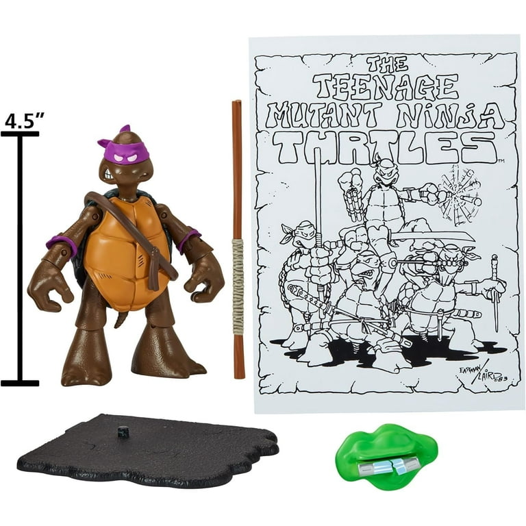 Super7 Action Figure Donatello (Comic Grayscale) – Tartarughe Ninja 9,5 Cm Con Accessori Da Collezione
