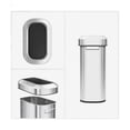 thumbnail image 3 of EKO Urban - cubeta de basura comercial delgado de acero inoxidable de 16 galones/60 litros, cubeta de basura grande de grado comercial resistente para el hogar, oficina, hotel, cafetería, restaurante,, 3 of 5