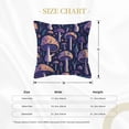 thumbnail image 4 of Bingfone Decorative Pillow Covers 20"X20" Floral Hippie Mushrooms Couch Pillow Cases Modern Farmhouse Covers For Couch Sofa Bed, 4 of 9