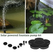 Solar Power Water Pump Kits,Solar Fountain with 1.2W Solar Panel Solar Fountain Pump with 4 Nozzles, Solar Powered Fountain for Birdbath, Pond, Pool, Aquarium, Garden and Patio