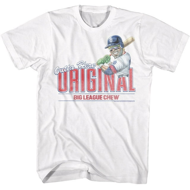 T-Shirt Blanc pour Adulte Big League Chew Outta Here Original S
