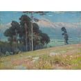 thumbnail image 2 of Ľudovít Čordák 24x18 Black Ornate Framed Double Matted Museum Art Print Titled: Summer Snow in the Tatras (1934), 2 of 5