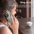 thumbnail image 6 of Allytech Python Pattern Phone Case for Apple iPhone 14 Pro Max (6.7", 2022), 360° Rotatable Ring Holder Kickstand [Support Car Mount] Full Camera Lens Protection Drop Protection Luxury Cover, Green, 6 of 12