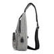 thumbnail image 3 of 2026 Crossbody bag small backpack with adjustable shoulder strap lightweight backpack suitable for casual hiking outdoor travel grey, 3 of 4