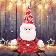 thumbnail image 3 of Muñeco de peluche navideño, muñeco de nieve, muñeco de nieve de punto, muñeco de nieve de Papá Noel con luz, adorno navideño para sala de estar, dormitorio, 3 of 4