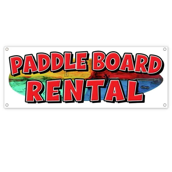 Paddle Board Rental 13 oz Vinyl Banner With Metal Grommets