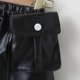 thumbnail image 5 of SAYOO Falda de piel de Pu de niña, falda de color claro + cinturón de bolsa SAYOO moda, 5 of 8