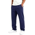 thumbnail image 3 of TKKCS Boys Straight Leg Sweatpants Lightweight Open Bottom Elastic Waist Loose Fit Athletic Casual Pants with Pockets Blue 12-13Years, 3 of 6