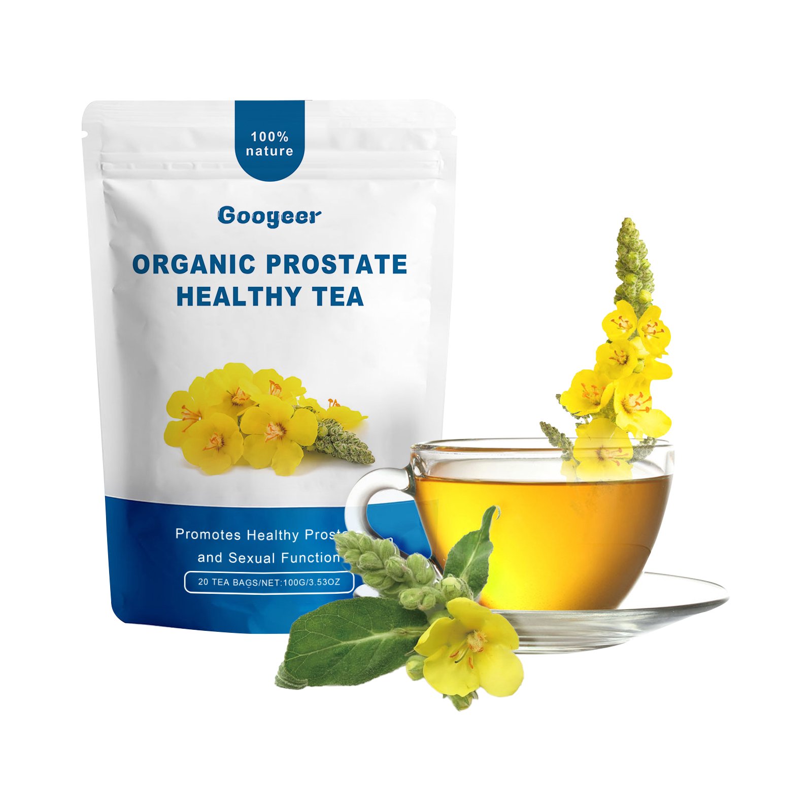 Googeer Organic Prostate Healthy Tea for Men's Prostate & Urinary Support