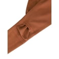 thumbnail image 2 of Cinturón Obi sólido para mujeres de tallas grandes INSPIRE CHIC, con lazo autoadherente, cinturón ancho para vestido de 22.05-32.28" color marrón, 2 of 6