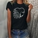 thumbnail image 2 of Camisetas con estampado de letras y cuello redondo de verano para mujer, blusas femeninas cómodas y elegantes, Tops OAVQHLG3B Store  lin121212, 2 of 5