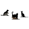 thumbnail image 2 of RefinedKind Cat Silhouette Cat Shelf Set Of 3 - Titanium, 2 of 2