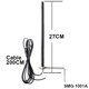 thumbnail image 2 of Antena de 433 MHz para Repetidor InaláMbrico de Refuerzo de SeñAl de Radio de Garaje de Puerta, Antena de Control de Puerta de 433,92 MHz, 2 of 5