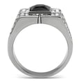 thumbnail image 5 of Anillo Color Plata Para Hombres de Acero Inoxidable Onyx de Rey, 5 of 5