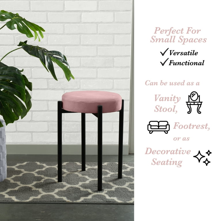 Blush outlet vanity stool